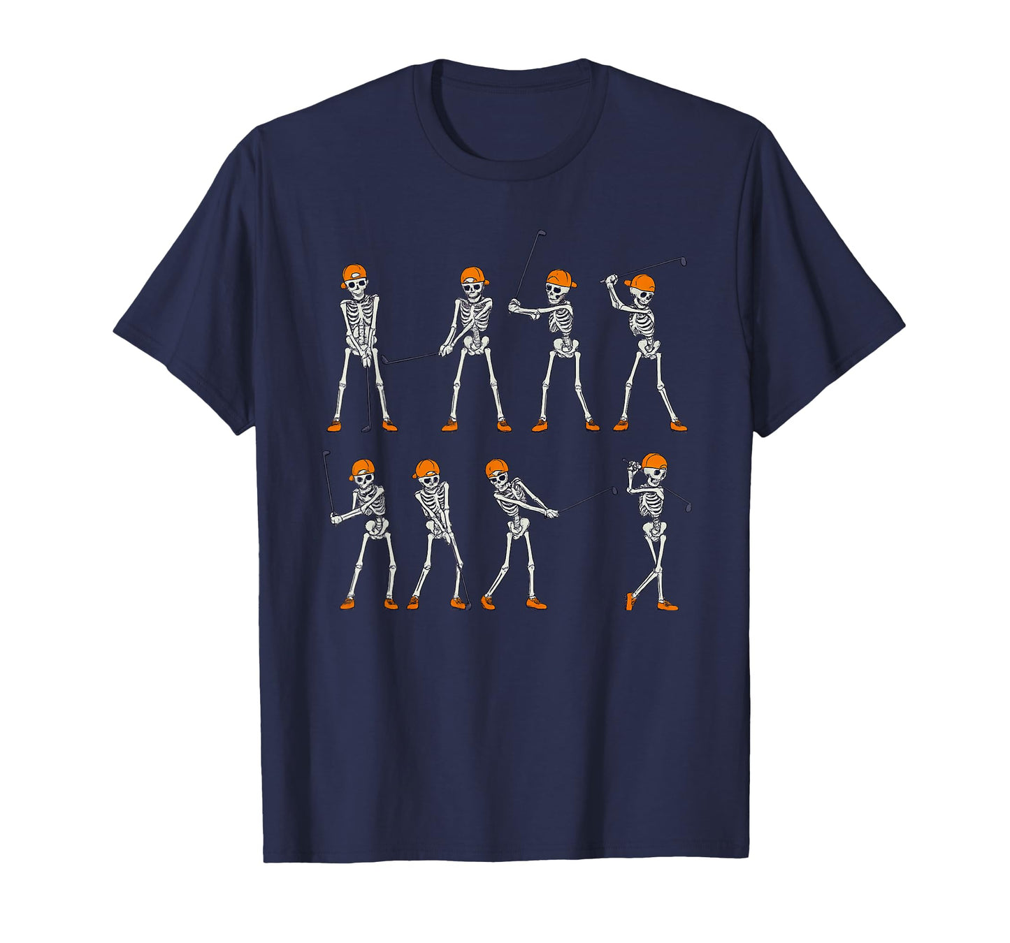 Halloween Golf Skeleton Vintage Funny Golf Halloween T-Shirt