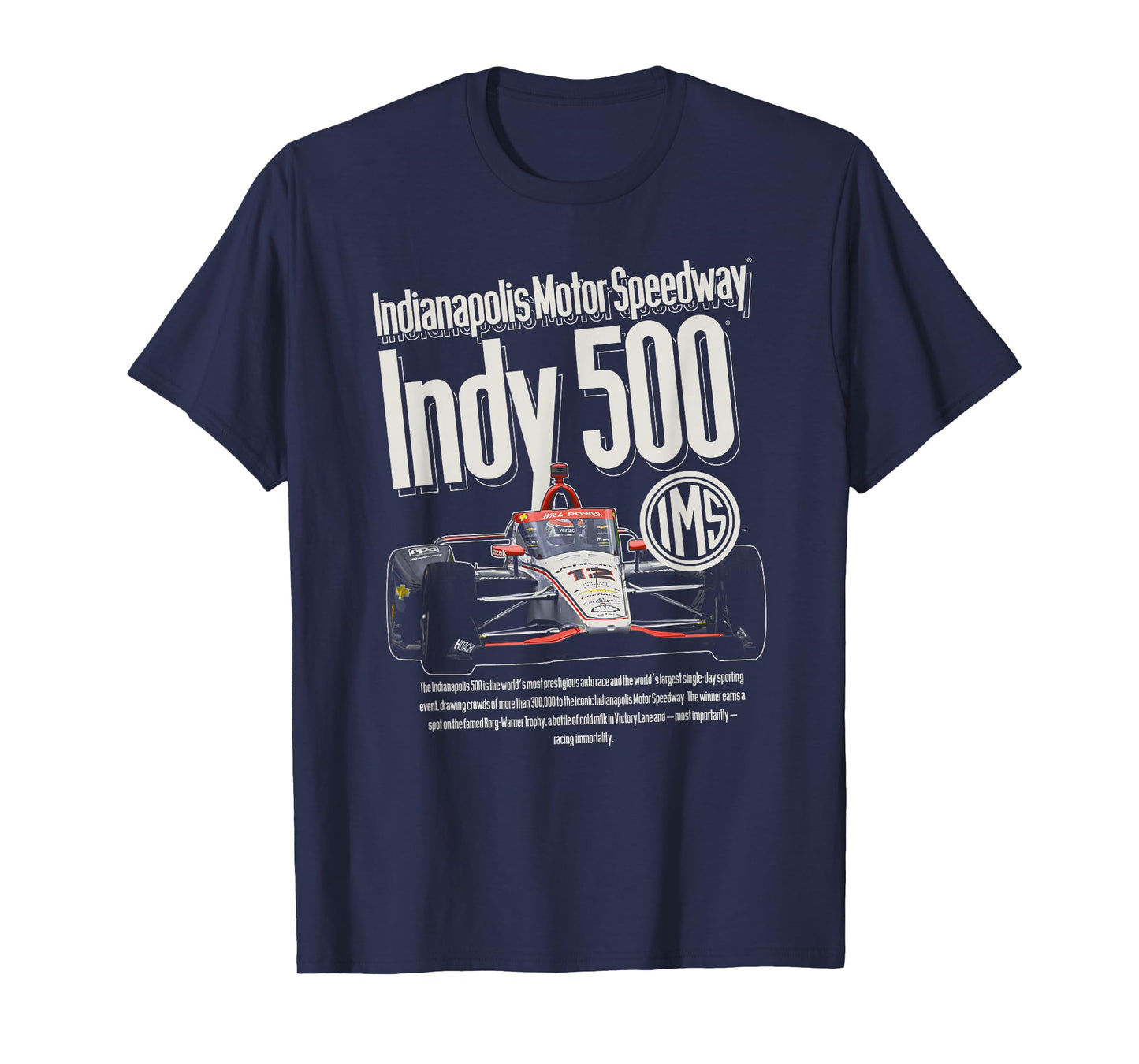 Indy 500 Indianapolis Motor Speedway Most Prestigious Race T-Shirt