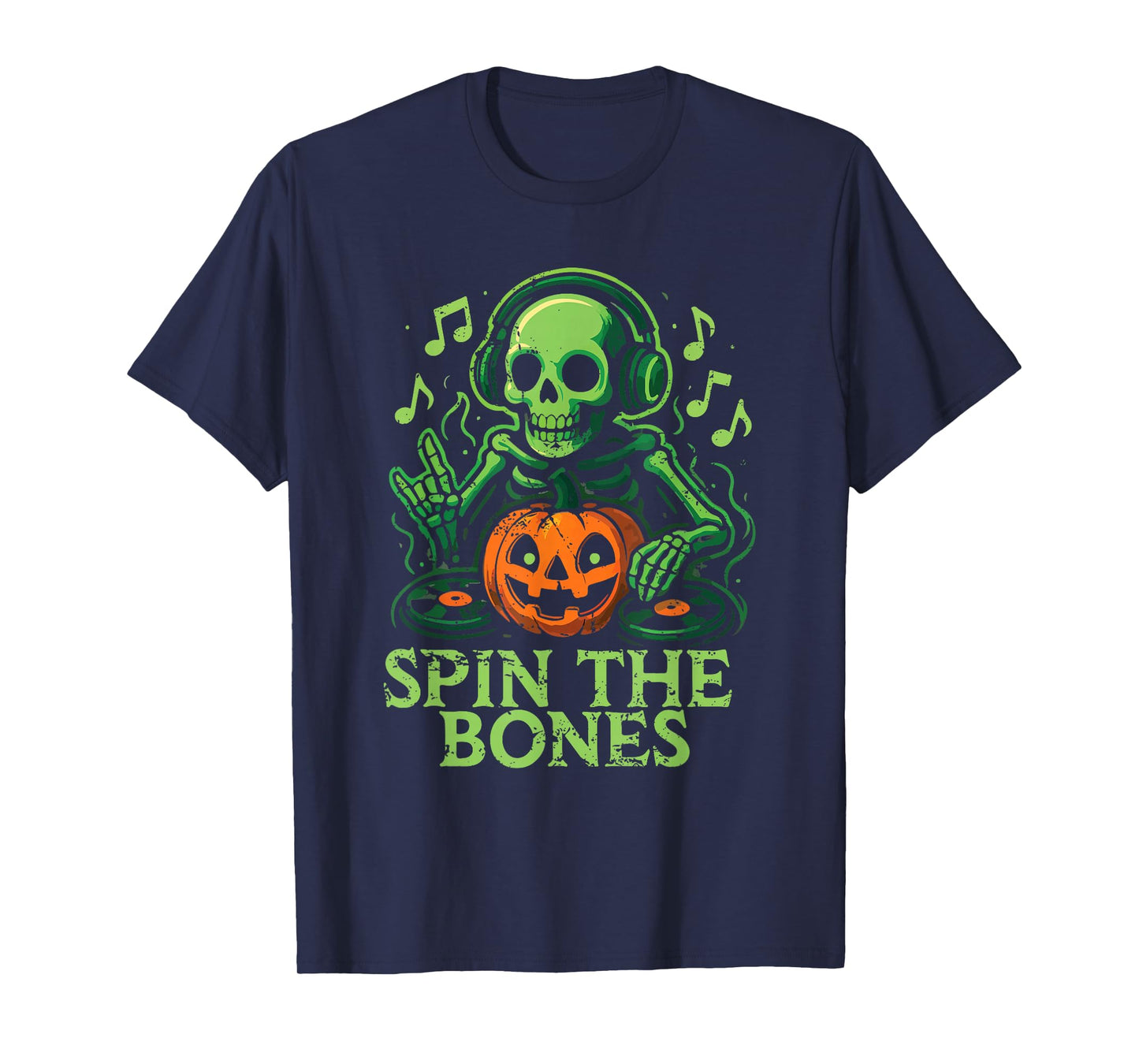 Spin The Bones DJ Skeleton T-Shirt