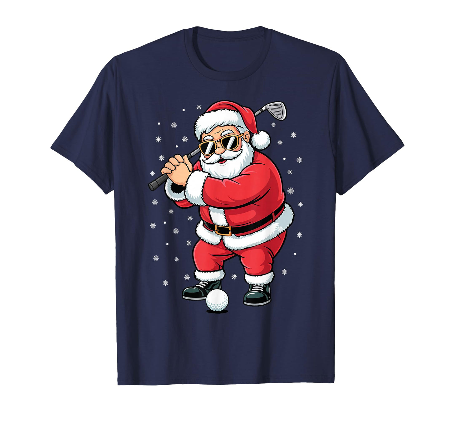 Christmas Golf Santa Golfer Xmas Funny Holiday Golfing T-Shirt