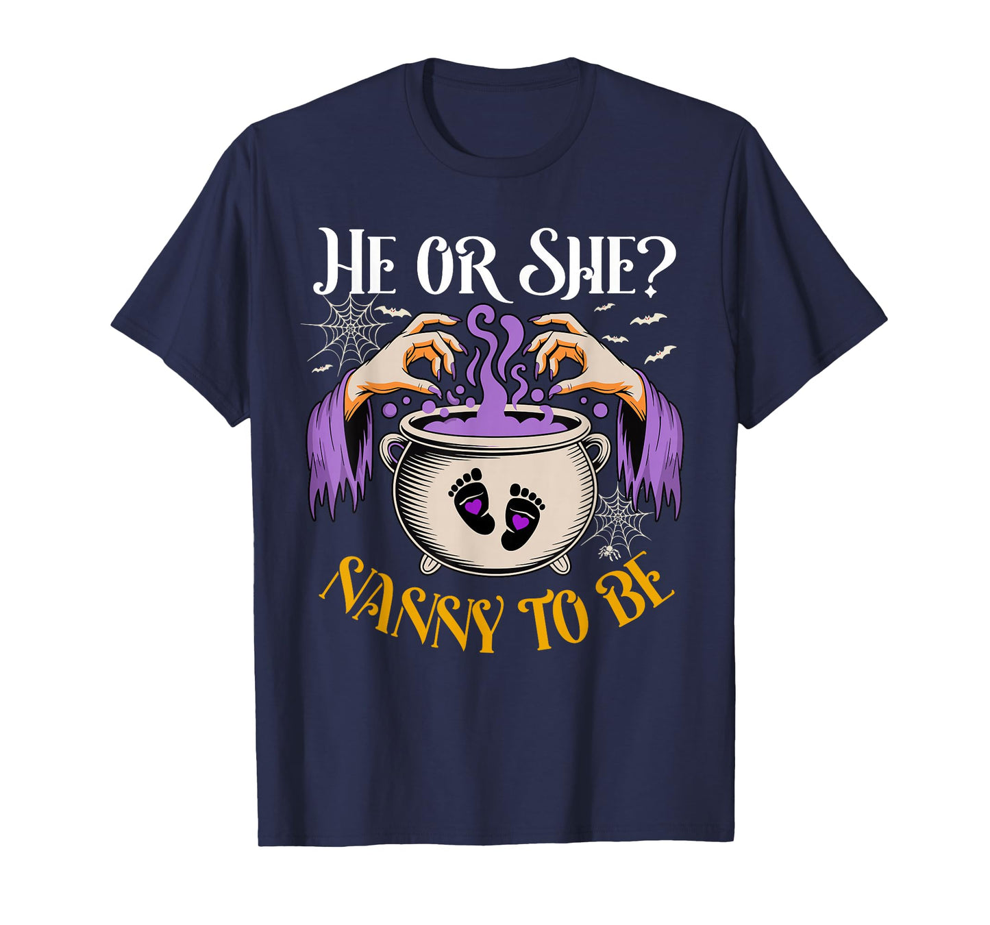 He Or She Nanny to Be Baby Reveal Halloween Costume T-Shirt