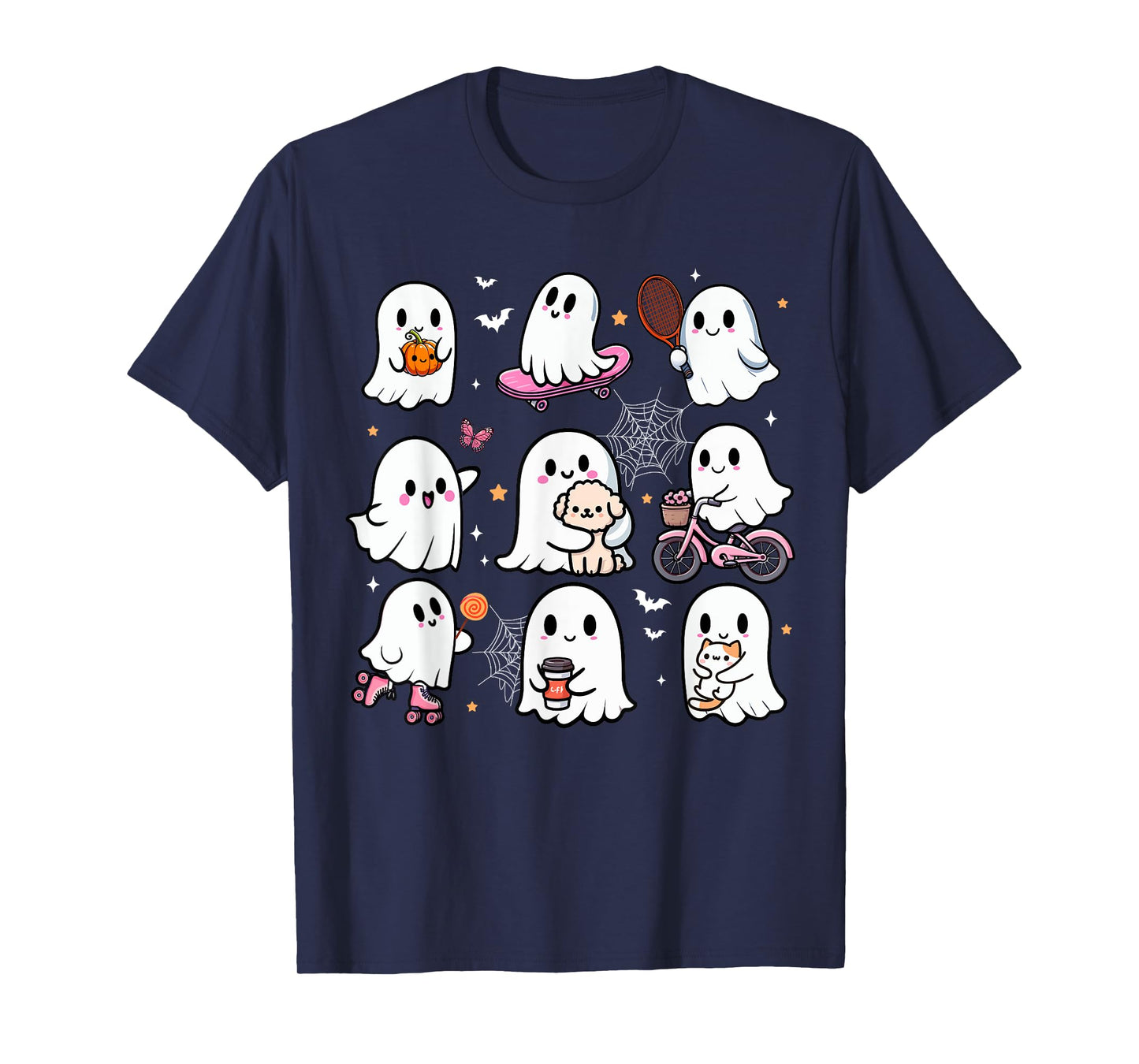 Boo Activities Halloween Sport Bicycle Skate Skateboard T-Shirt