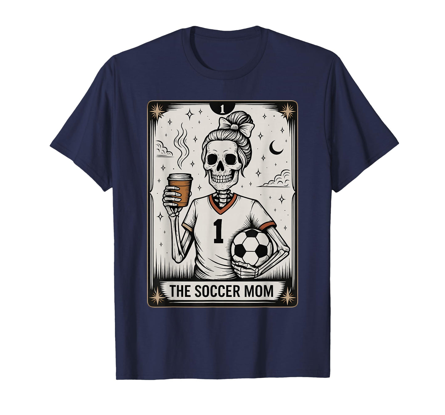 Soccer Mom Tarot Card, Vintage Halloween Soccer Mama T-Shirt