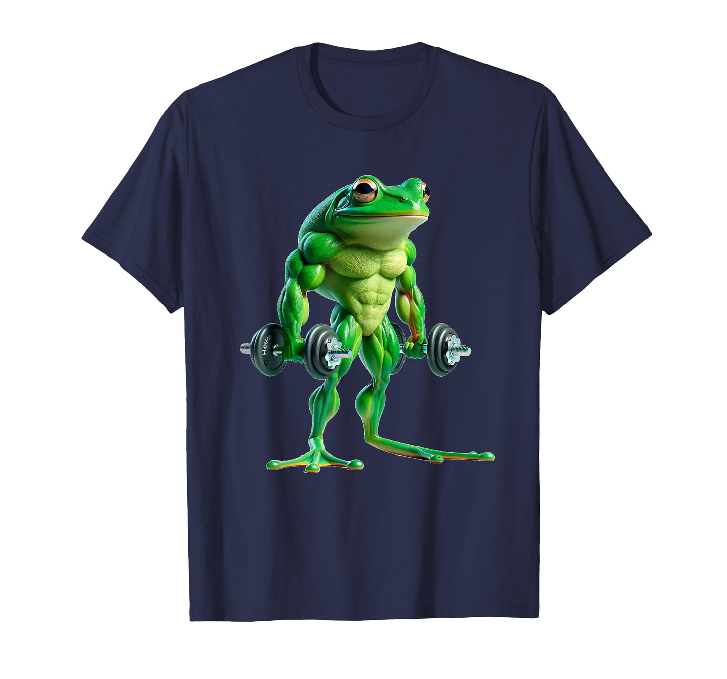 Buff Frog Lifting Weights Funny Fitness Workout Gym Lover T-Shirt
