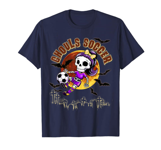 Halloween Soccer Girl for Teen Girls October Trick or Treat T-Shirt