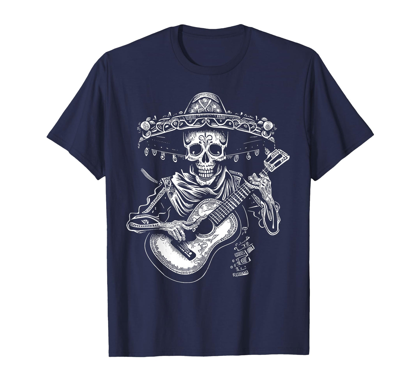 Dia de los Muertos Skeleton Mariachi Guitar Day Of The Dead T-Shirt