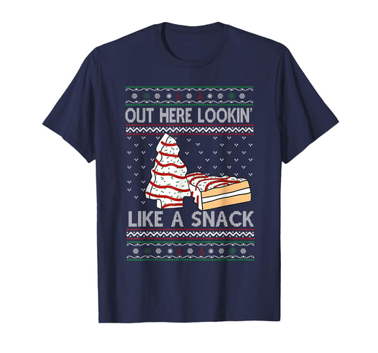 Out Here Lookin' Like A Snack Debbie Cakes Christmas Tree T-Shirt