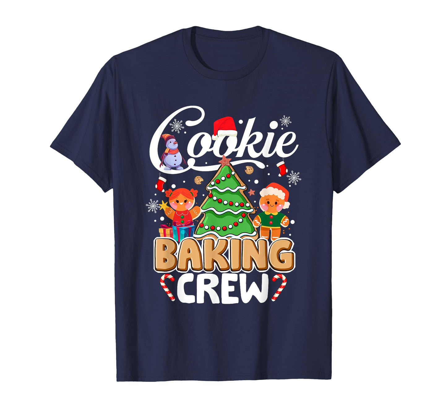 Funny Christmas Cookie Baking Crew Family Matching Pajamas T-Shirt