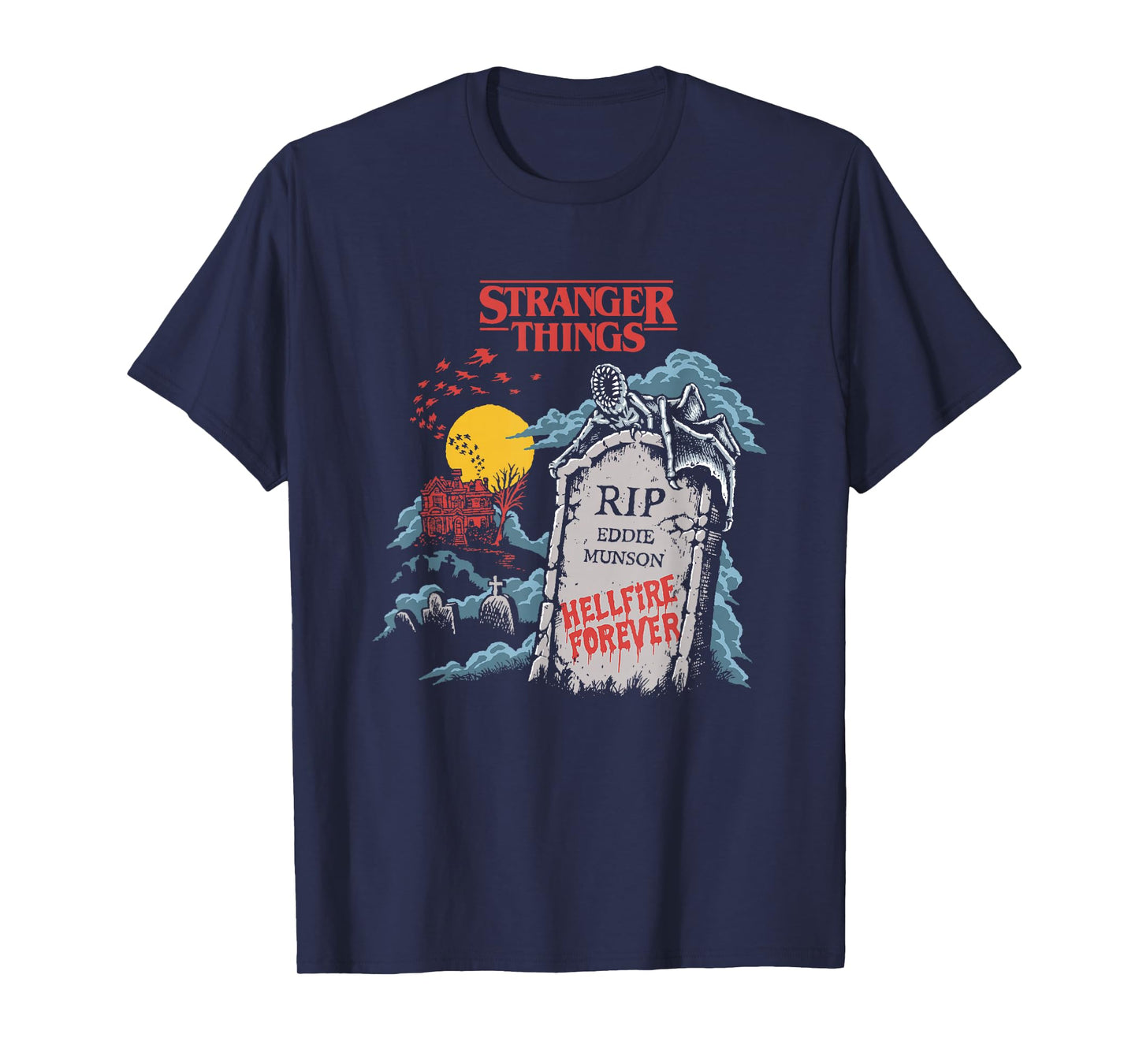 Stranger Things Hellfire Forever R.I.P Eddie Munson T-Shirt