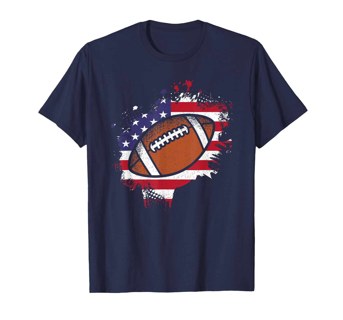 American Football Flag Vintage Football Lover Men Women Kids T-Shirt