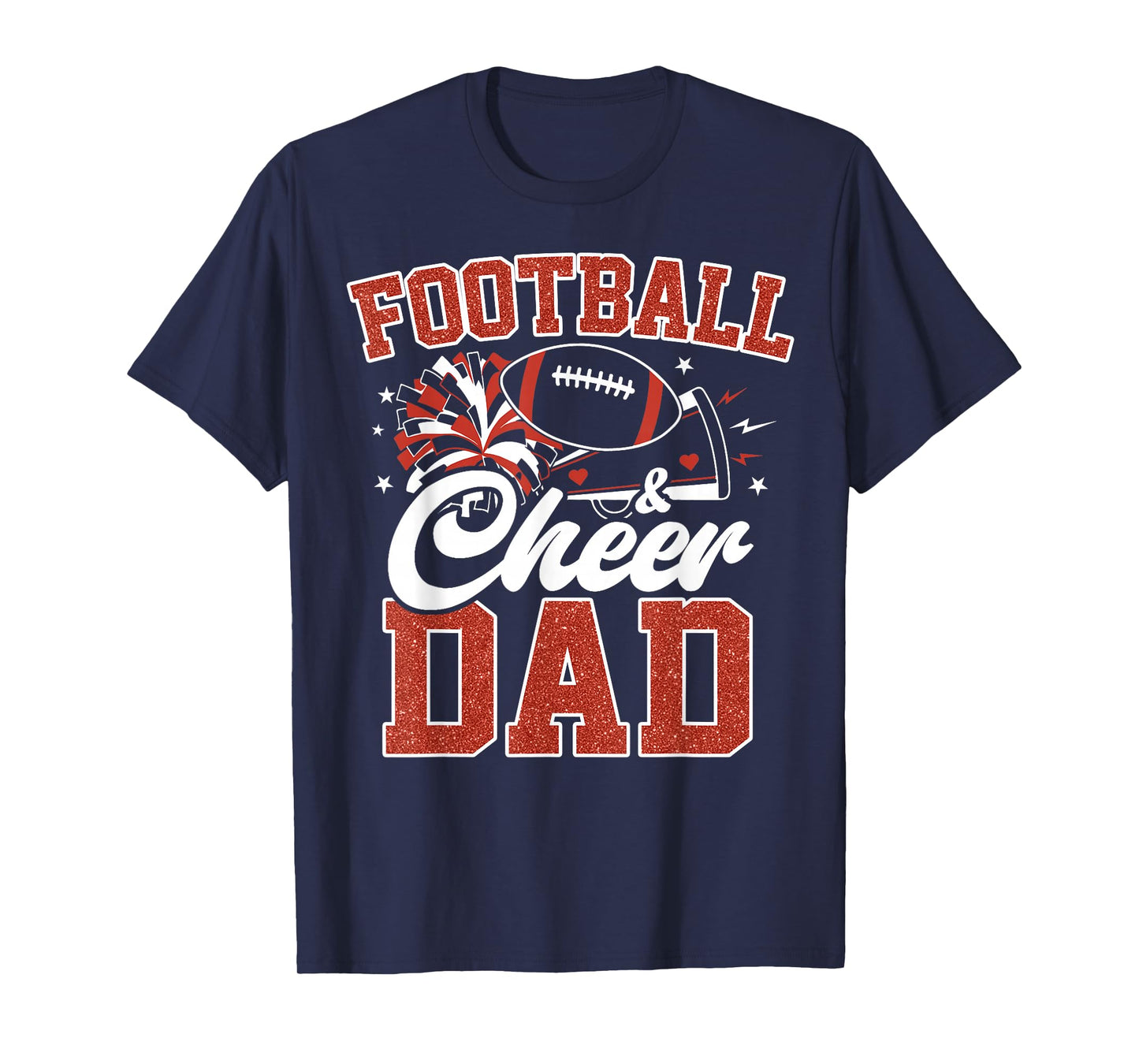 Football Cheer Dad for Women Men Vintage Cheerleader T-Shirt