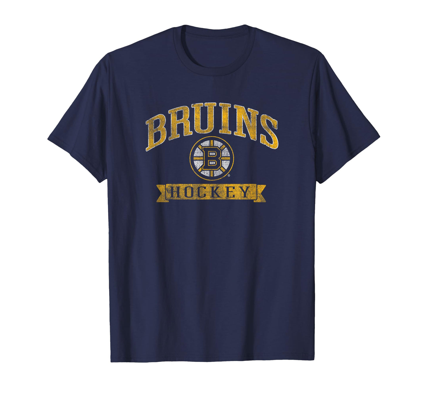 Boston Bruins Vintage Hockey Black Officially Licensed T-Shirt