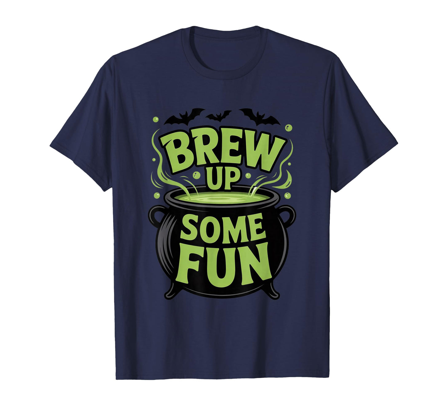 Brew Up Some Fun Halloween Shirt Witch Cauldron Tee T-Shirt