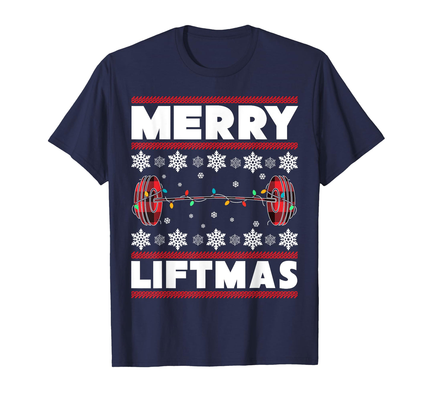 Merry Liftmas Funny Christmas Gym Workout Fitness Gift T-Shirt
