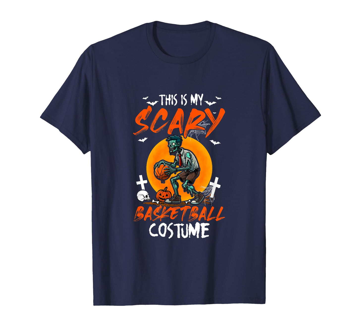 My Scary Basketball Costume Halloween Player Matching Team T-Shirt