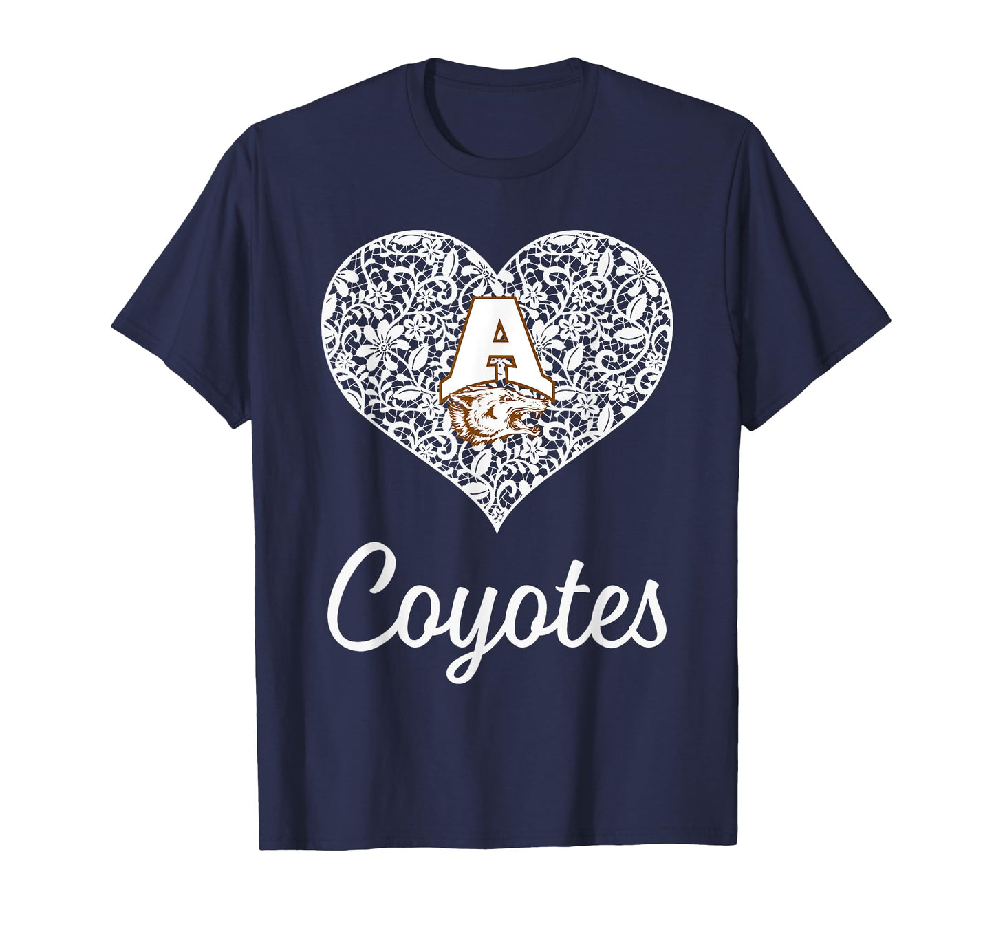 Alice Coyotes Logo Lace Heart HS T-Shirt