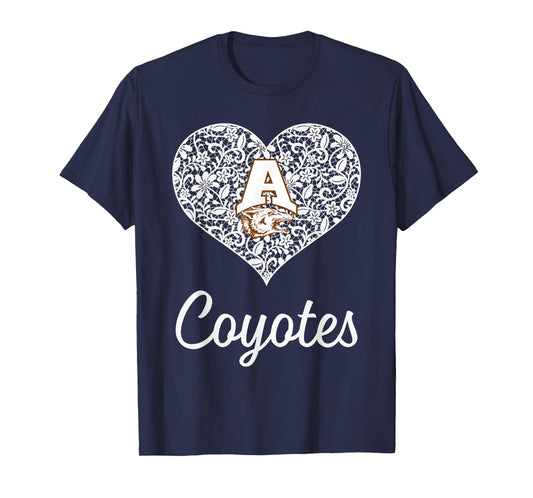 Alice Coyotes Logo Lace Heart HS T-Shirt