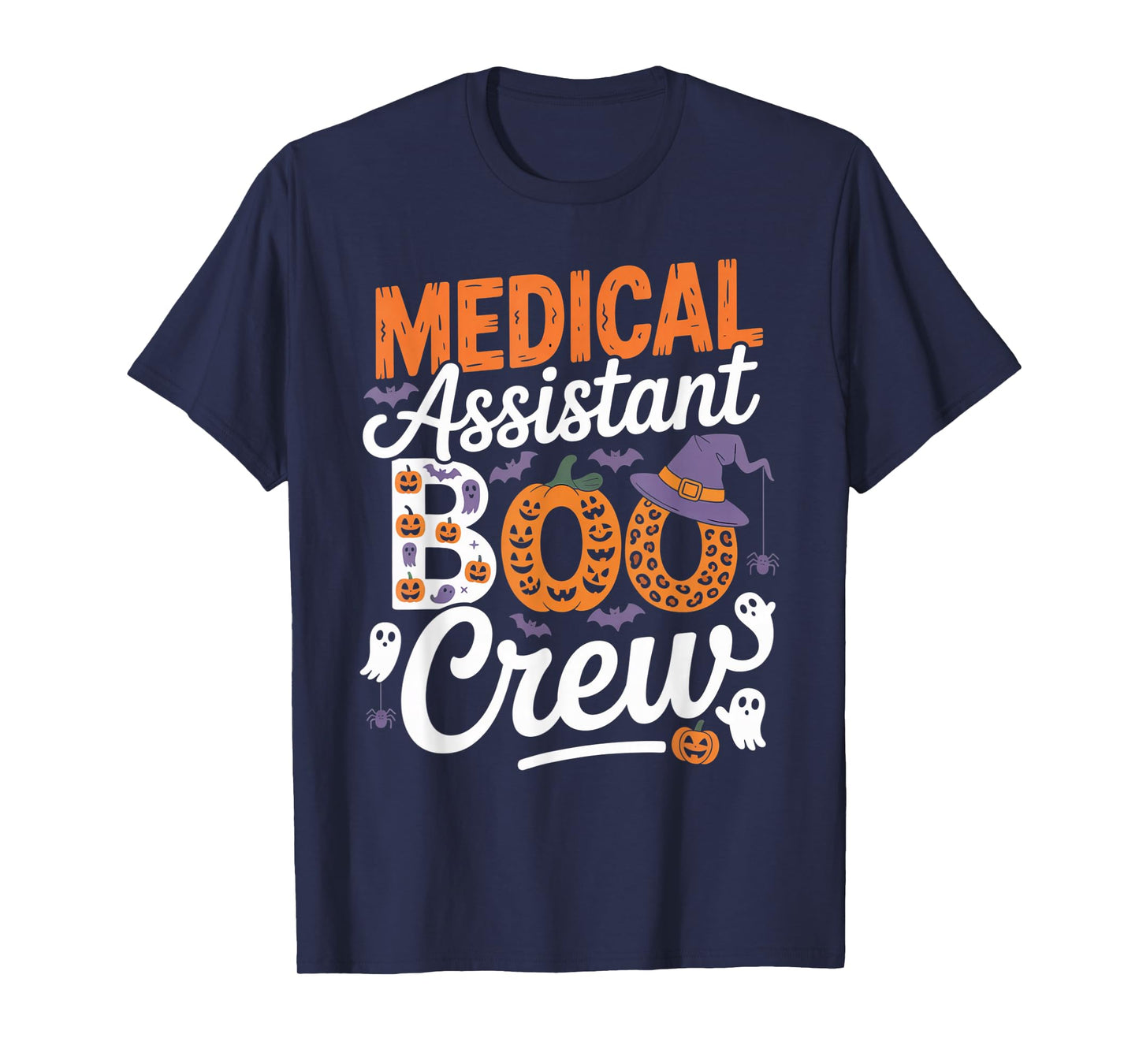 Medical Assistant Boo Crew Halloween Matching Spooky Outfit T-Shirt