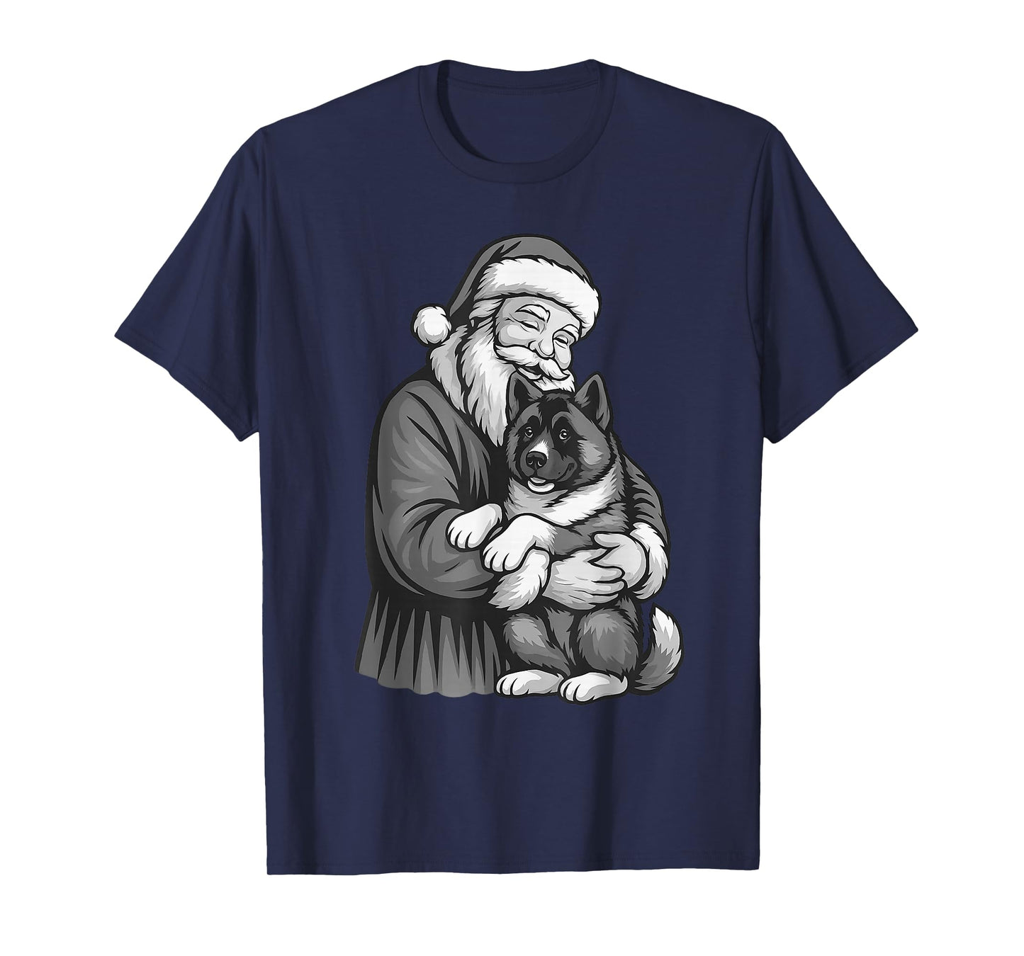 American Akita Santa Claus Christmas Dog Lover T-Shirt