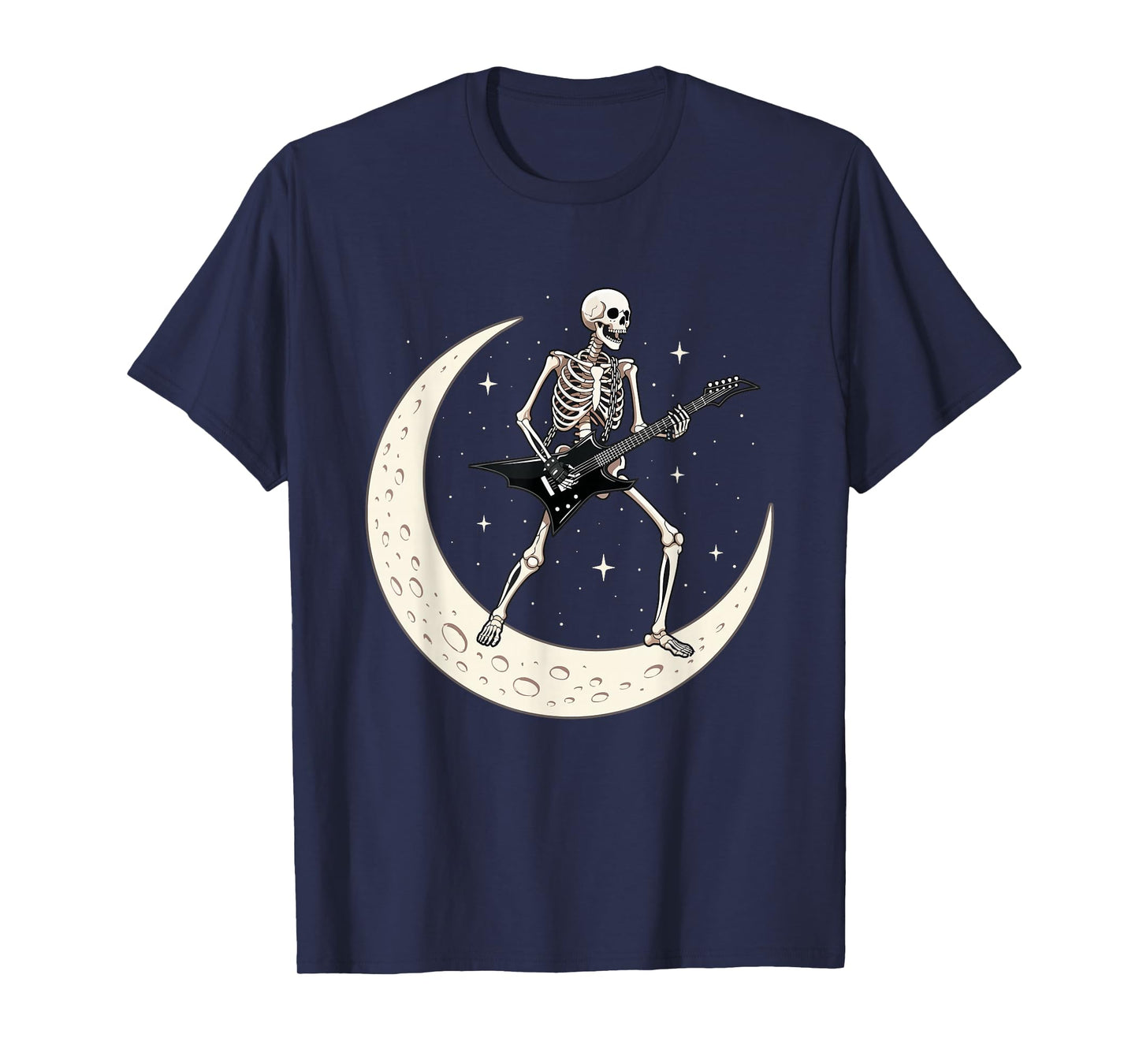 Guitarist Skeleton - Guitar Player Rock and Roll T-Shirt