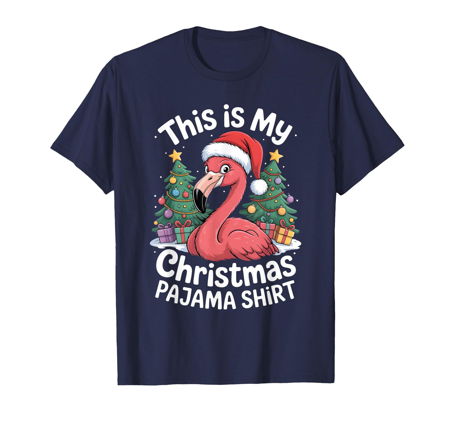This is My Christmas Pajama Flamingo T-Shirt