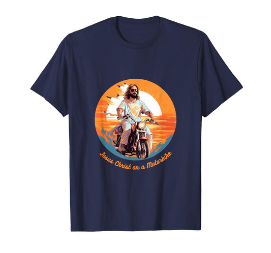 Jesus Christ on a Motorbike T-Shirt