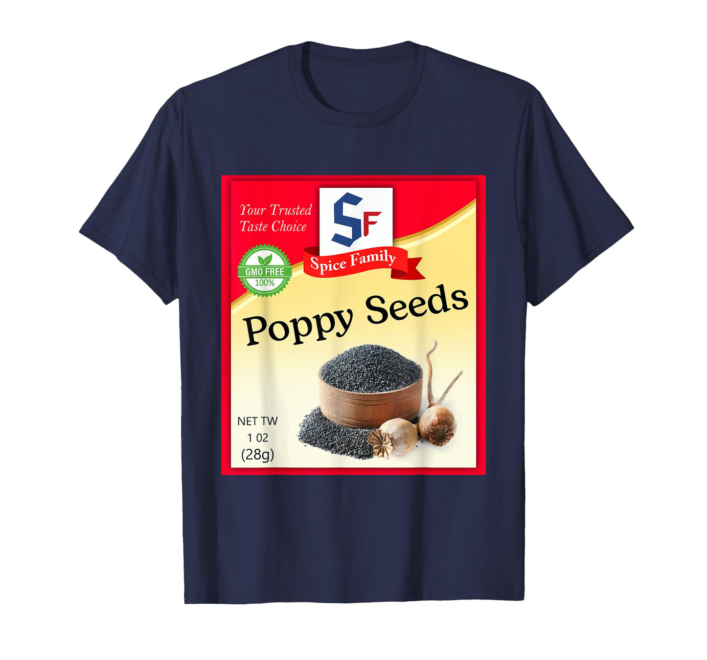 Poppy Seeds Condiment Costume Holiday Spice Costumes T-Shirt