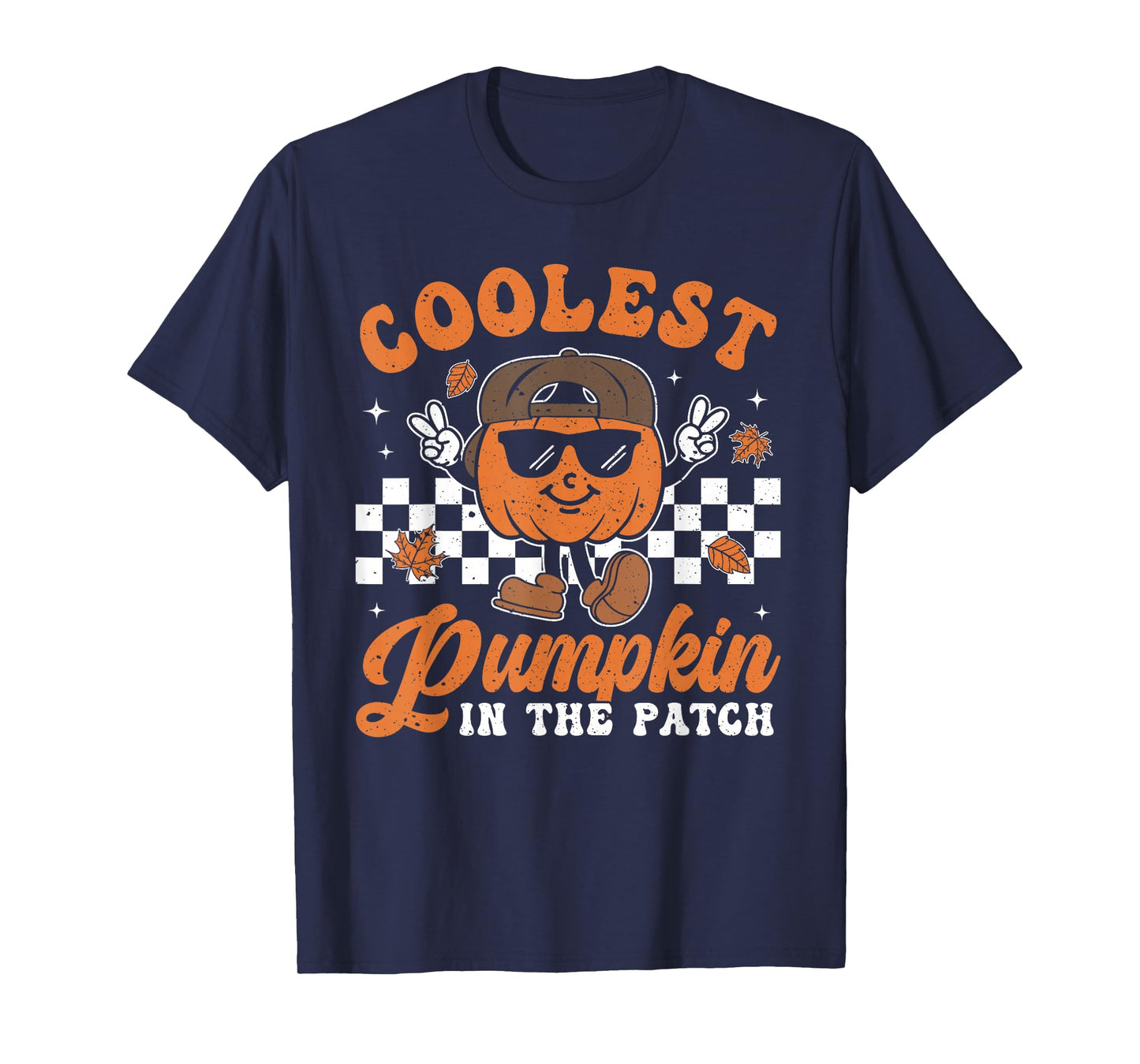 Coolest Pumpkin In The Patch Halloween Boys Girls Teens Kids T-Shirt