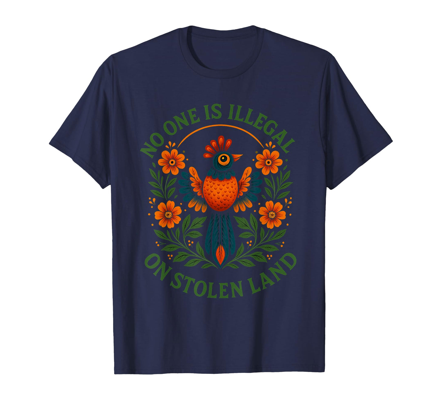 No One is Illegal On Stolen Land Native Americans Vintage T-Shirt