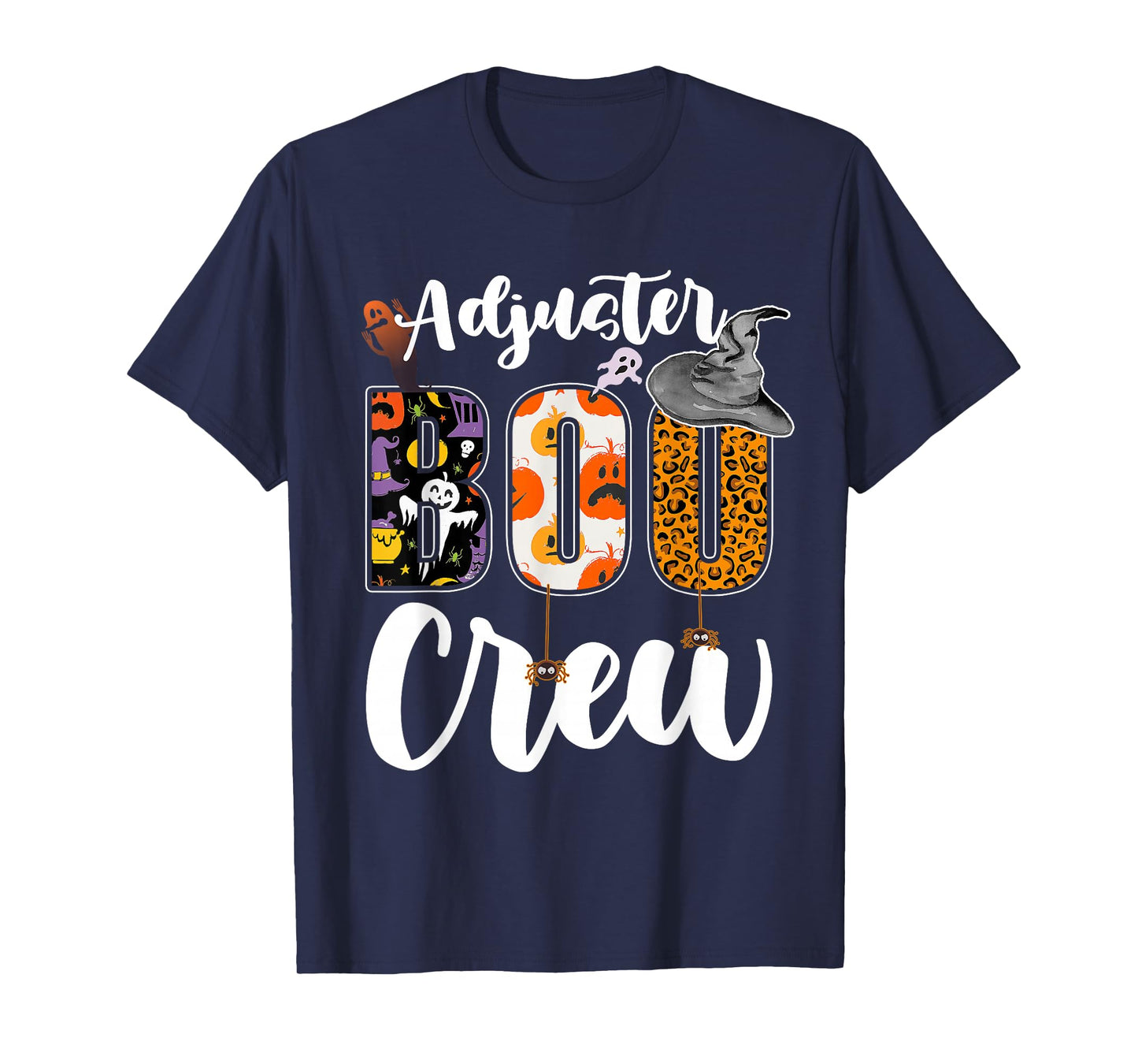 Adjuster Boo Crew Halloween Match Insurance Examiner T-Shirt