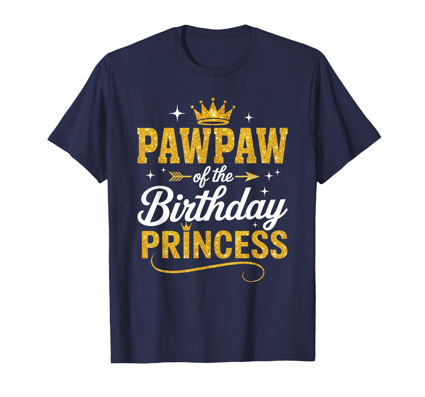 Pawpaw Of The Birthday Princess Birthday Girl Kid Family T-Shirt