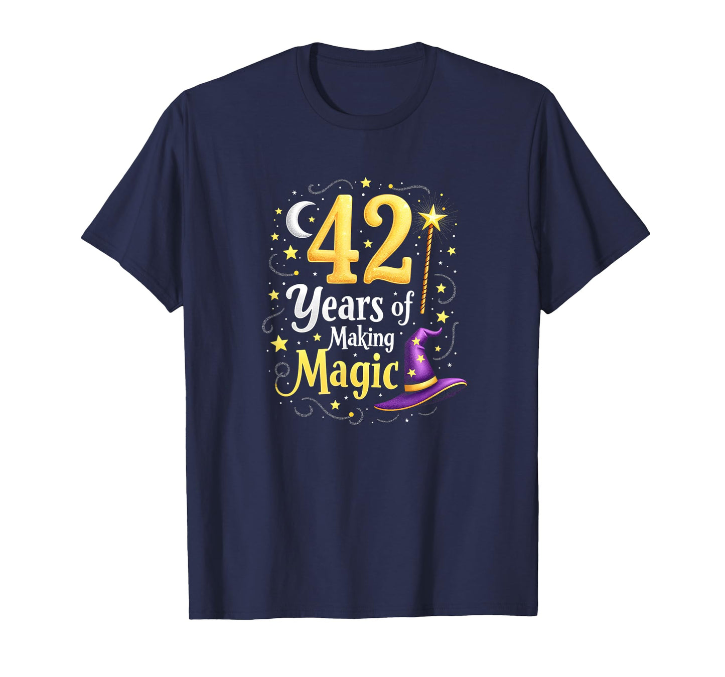 42 Years of Magic Birthday Gift for Wizards & Witches T-Shirt