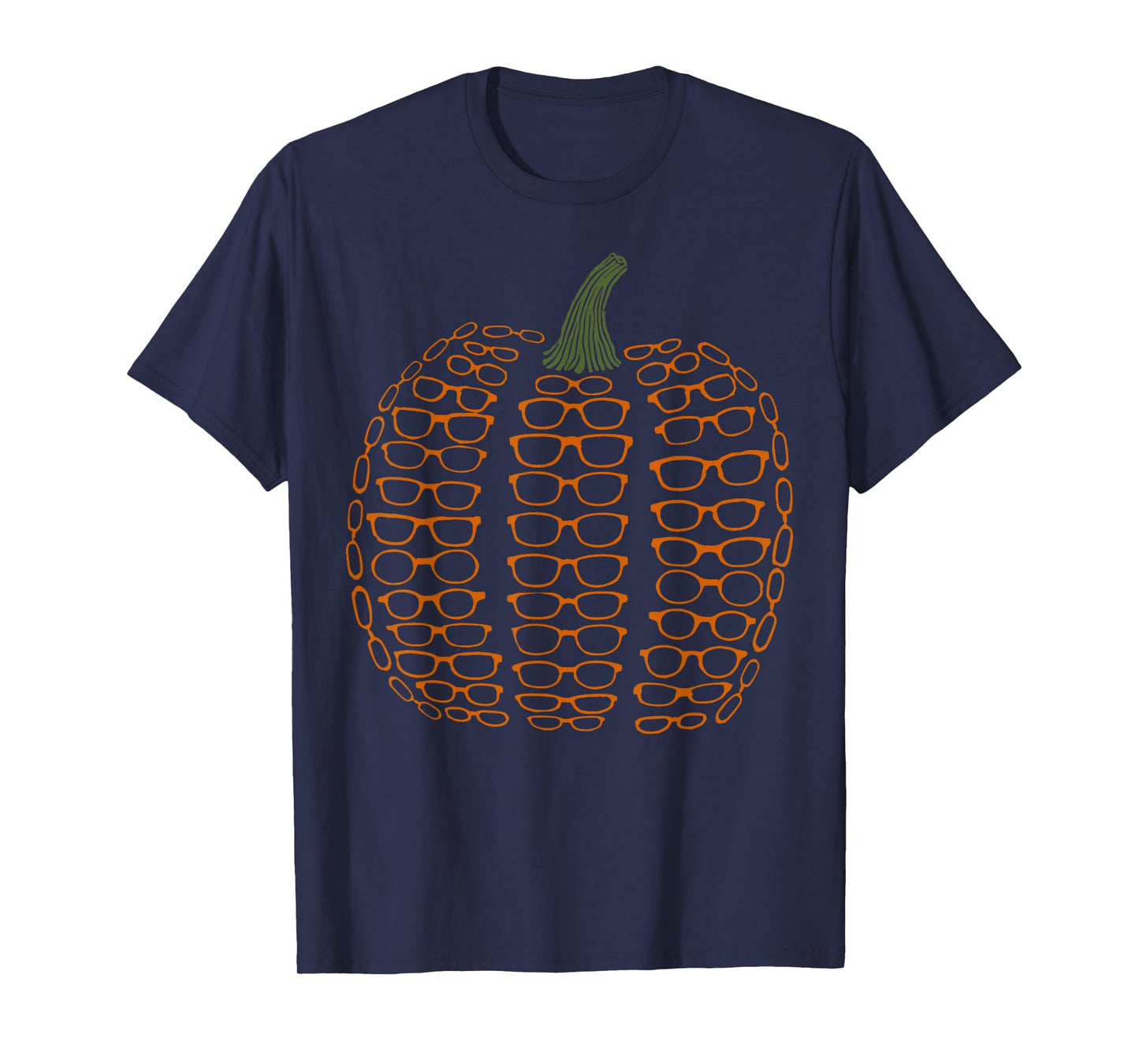 Vintage Eyeglasses Pumpkin Autumn Fall Optometry Assistant T-Shirt