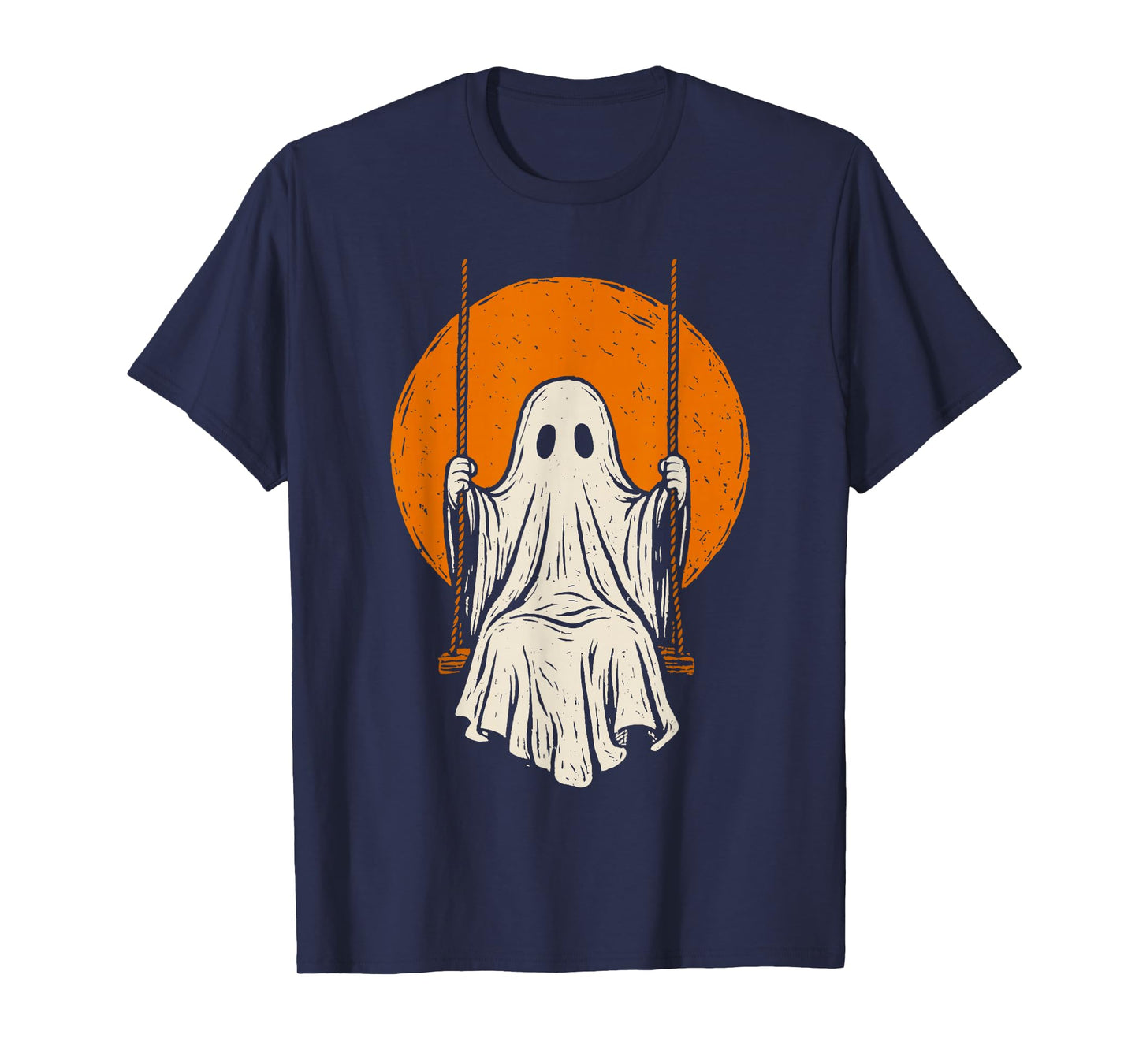 Retro Vintage Ghost Swing Halloween Costume Men Women Kids T-Shirt