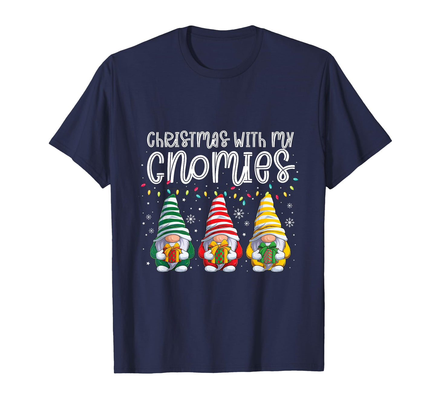 Christmas with My Gnomies Christmas elf Santa Claus T-Shirt