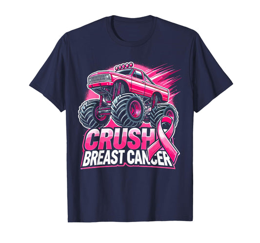 Monster Truck Pink Breast Cancer Awareness T-Shirt