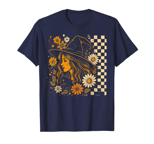Floral Boho Halloween Witch T-Shirt