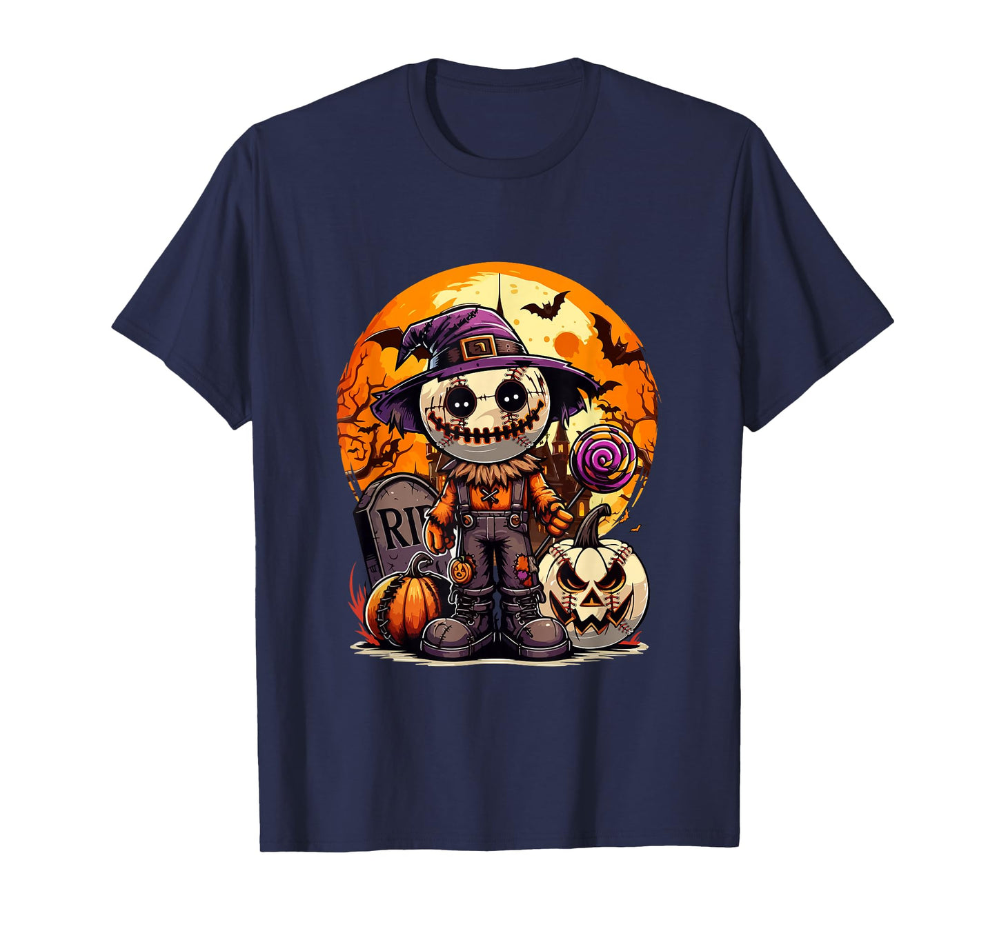 Horror Baseball Balls Costume Halloween Player Fan Family T-Shirt