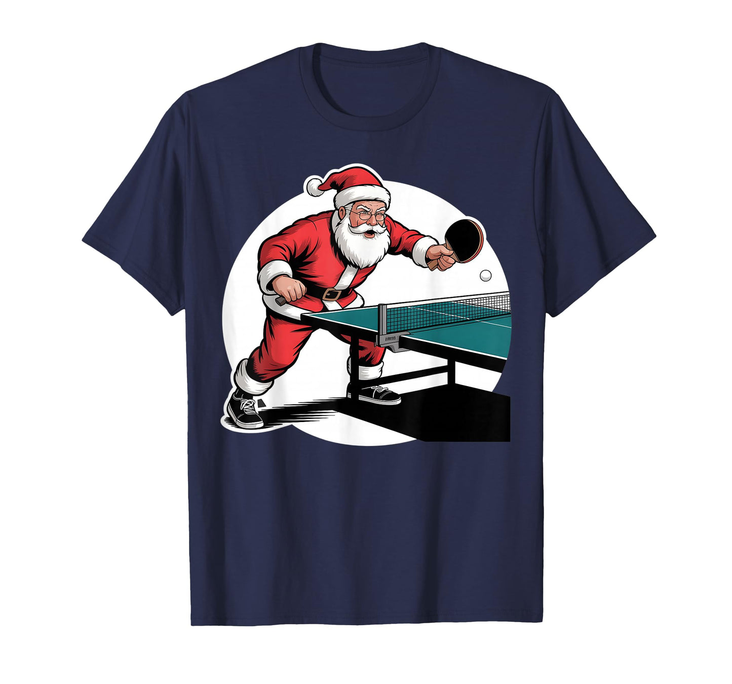 Table Tennis Christmas Santa Xmas Funny Boys Women Men T-Shirt