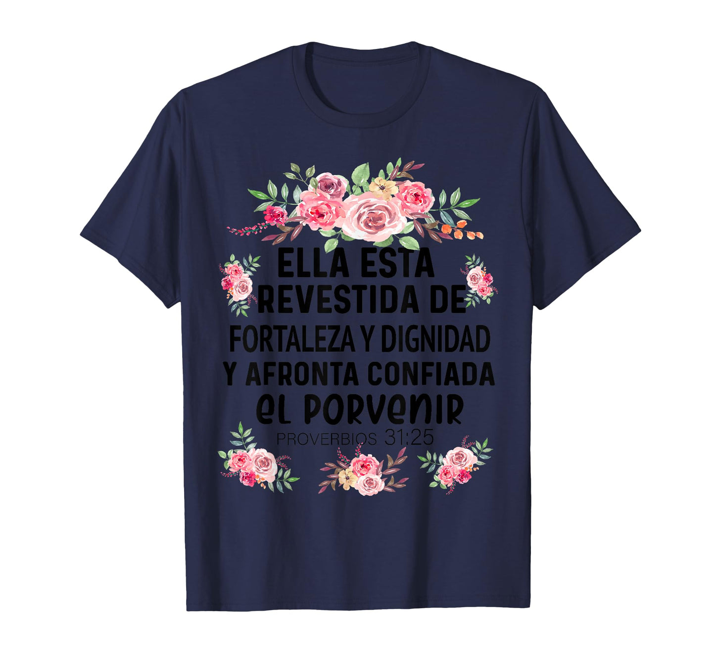 Camiseta cristiana en espanol Versiculo Spanish Christians T-Shirt
