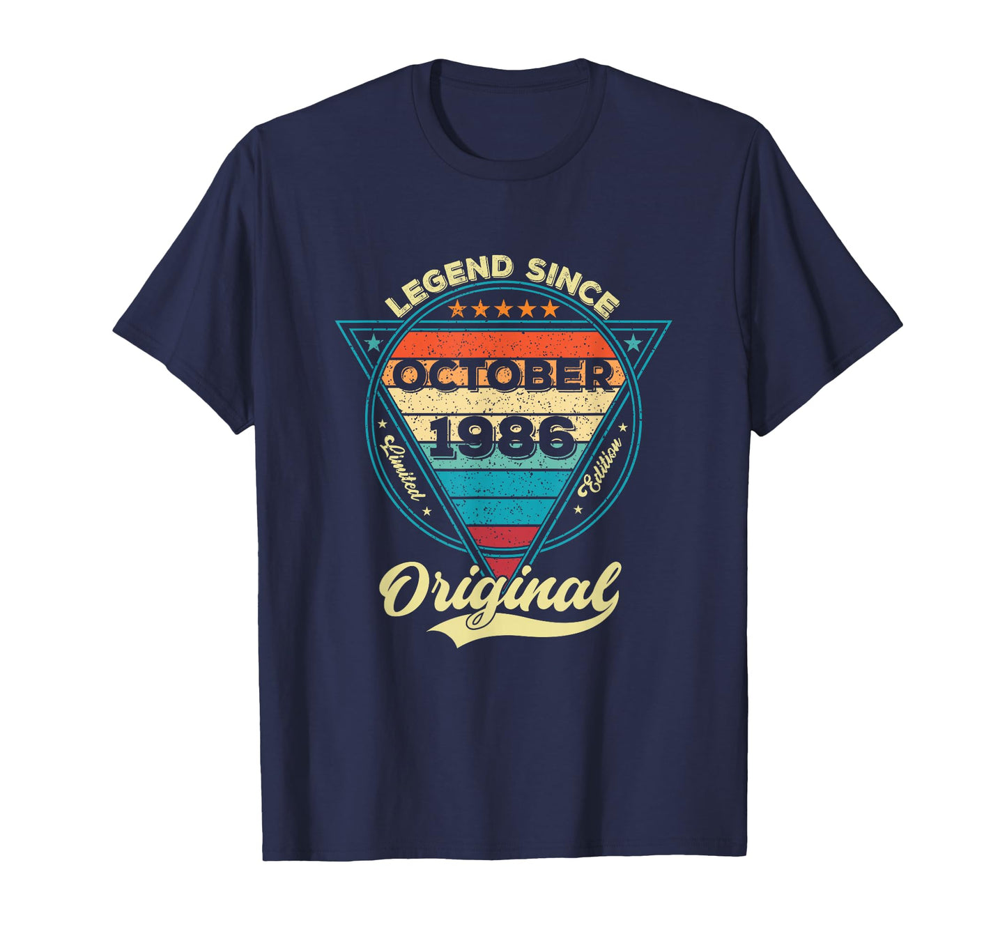 Vintage 39th Birthday Legend Since October 1986 T-Shirt