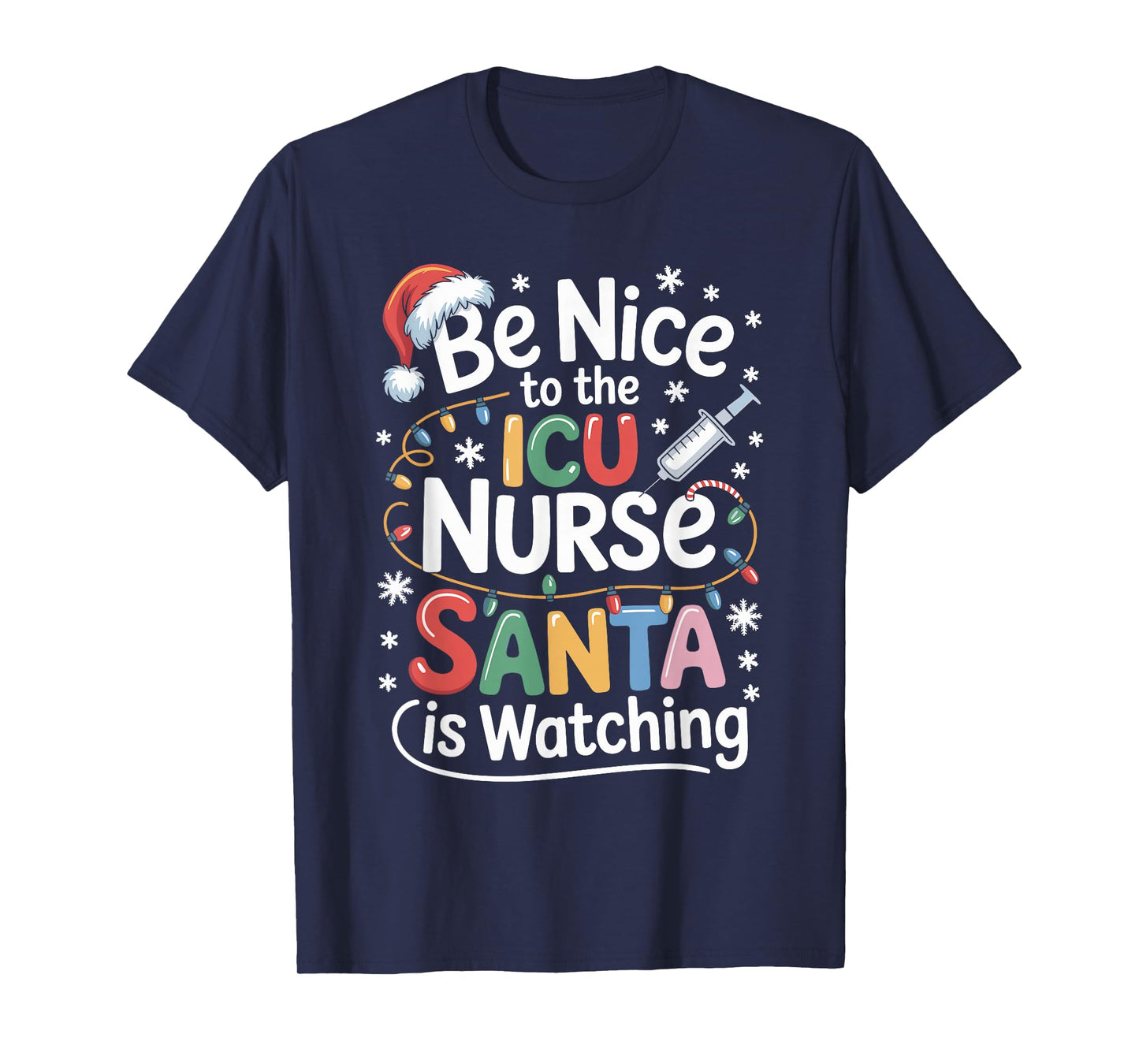 Funny School Nurse Christmas Nursing Humor Xmas T-Shirt