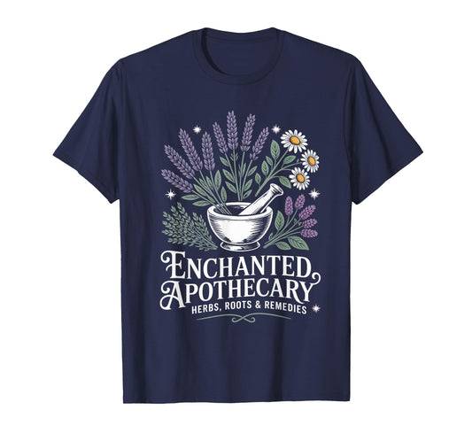 Enchanted Apothecary Herbs Roots Remedies Witchy T-Shirt
