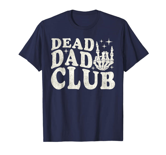 Vintage Dead Dad Club Fathers Day Funny For Men Women T-Shirt