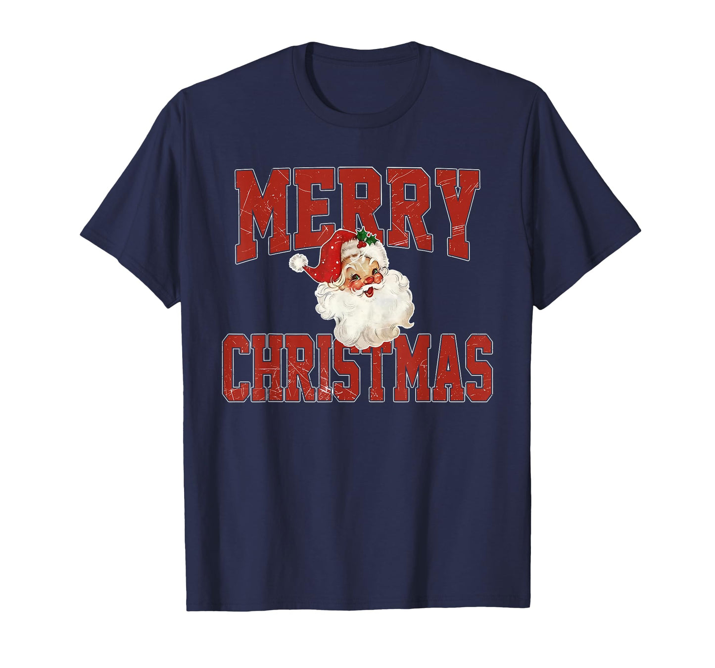Santa Claus Merry Christmas Xmas Pajamas Holiday Vintage T-Shirt