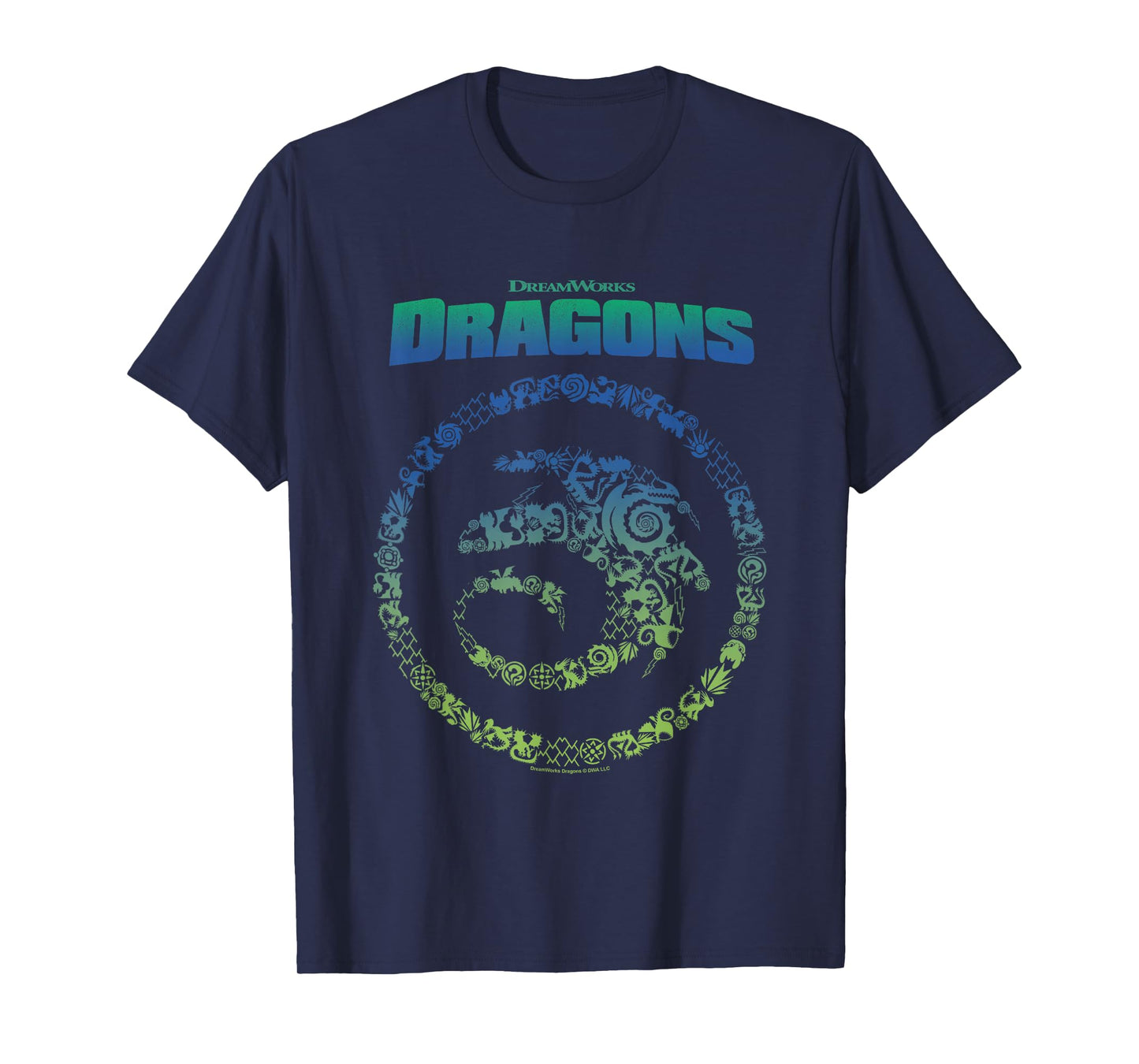 How to Train Your Dragon Toothless Vintage Symbols Logo T-Shirt