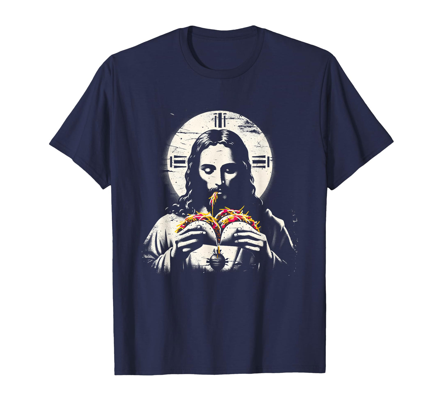 Jesus Eating Tacos - Funny Christian Religious Taco Lover T-Shirt