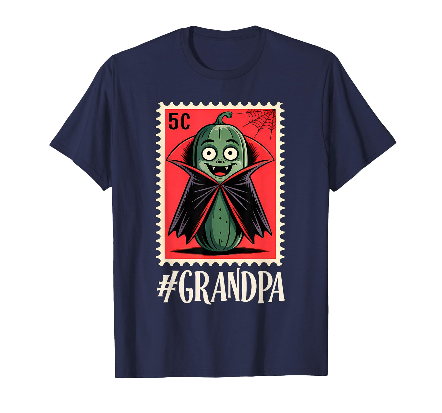 Creepy Cucumber Squad – Funny Halloween Stamp #Grandpa T-Shirt