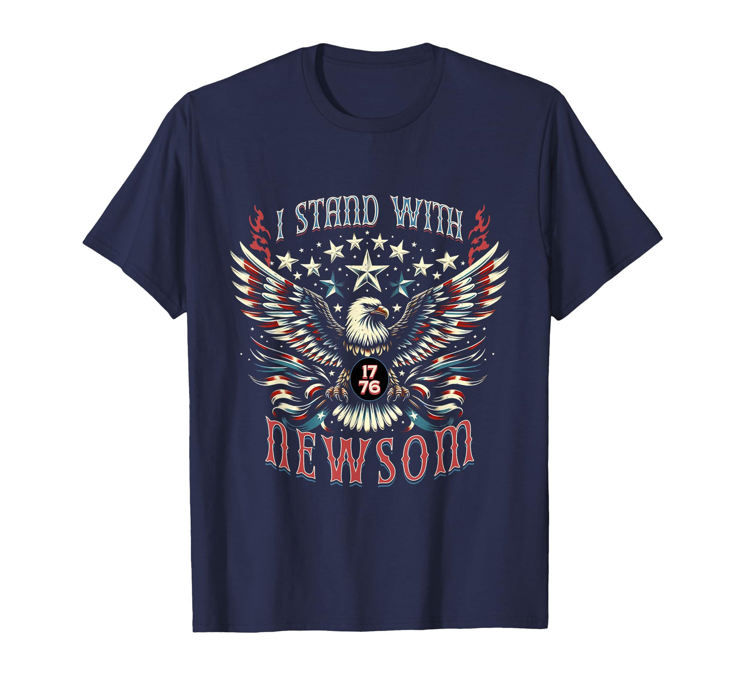 I Stand with Gavin Newsom California Governor Vintage T-Shirt