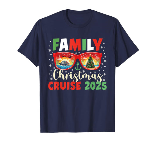 Family Christmas Cruise 2025 Family Xmas Cruise Holiday Trip T-Shirt